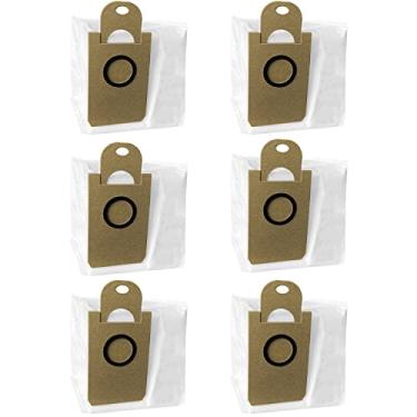 Imagem de Sacos de pó de substituição para iHome AutoVac Nova AutoVac Nova robô aspirador de pó peças acessórias, para iHome Nova Pro, Halo, Orbita Pro, Eclipse Pro, Luna Pro, pacote com 6