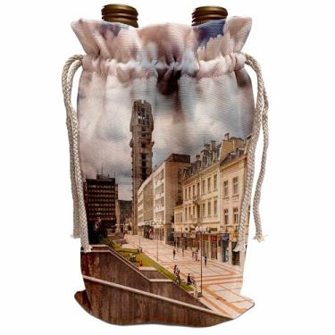Imagem de 3dRose Saco de vinho, 34,3 cm x 21,5 cm, Bulgária, Shumen, torre de postagem inacabada