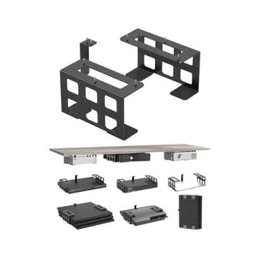 Imagem de NOTMBESTM Suporte universal sob a mesa para console de jogos, reprodutores de mídia, interface de áudio, mini PC, sistema UPS, suporte de teto para projetor adequado para qualquer outro dispositivo de