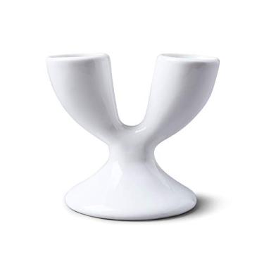 Imagem de WM Bartleet & Sons 1750 Copo duplo de porcelana tradicional – Branco