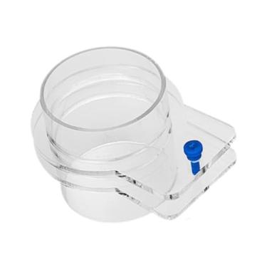 Imagem de Generic Alimentador de peixes evita que a comida dos peixes se espalhe Fácil de montar Alimentador de alimentos profissional transparente para aquário, 90mm