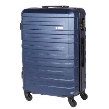 Imagem de Mala De Viagem Média 23kg 4 Rodas Travelux Lugano M, Azul