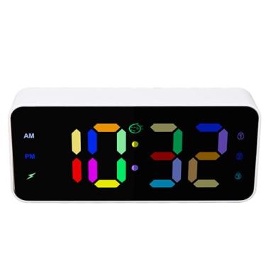 Imagem de Despertador Digital Com Tela Grande, Portas USB Duplas, Relógio de Mesa Pequeno para Quarto, Sala de Estar, Estudo para Pessoas Com Sono Pesado, 4 Brilhos, Despertador Digital