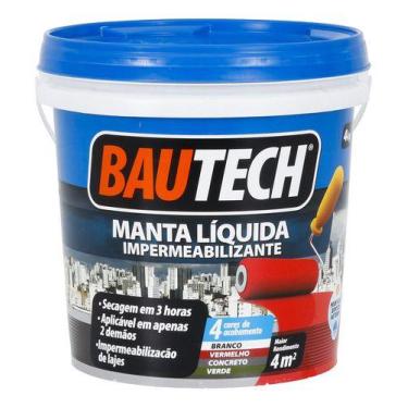 Imagem de Manta Liquida Acrilica Profissional Branca 4kg - Bautech - Axton, Bran