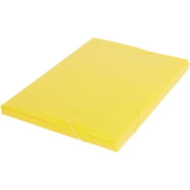 Imagem de Polibras Novaonda Pasta com Elástico, Amarelo, 245 x 20 x 335 mm, 10 Unidades