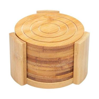 Imagem de Jogo de Porta-Copos Bambus Circle 6 Peças - Home Style