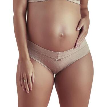 Imagem de Calcinha Gestante e Maternidade Microfibra Detalhe em Relevo - Vi Ling