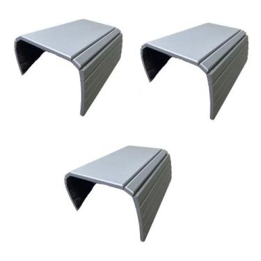 Imagem de Kit 03un Esteiras Reta Flexível Para Braço Sofá Cinza - M A Sorprezo