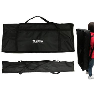 Imagem de Capa p/ teclado 5/8 compacto simples "yamaha" c/ 02 alças costas