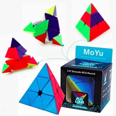 Imagem de Cubo Magico Pyraminx Pirâmide Triângulo Profissional 3x3x3 - OM UTILID