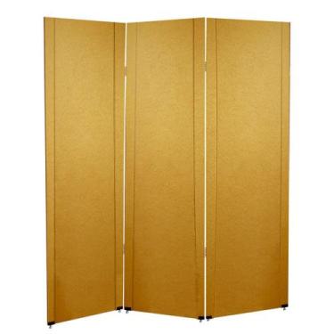 Imagem de Biombo Liso Reto 3 Folhas c/ 06 Pezinhos - ComercialMasul