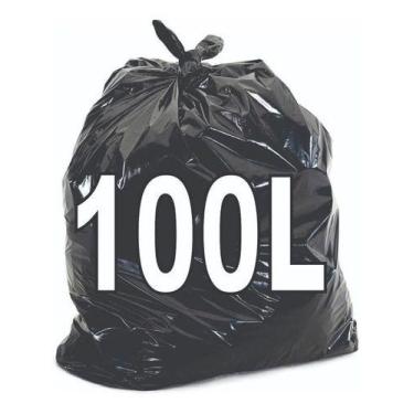 Imagem de Kit 6 Pacote Saco De Lixo 100 Litros Resistente 100 Unidades - HIGIPAC