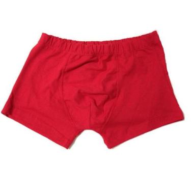 Imagem de KIt Cueca Boxer Cotton vermelha tam P - Divino Luxo, P, Vermelho