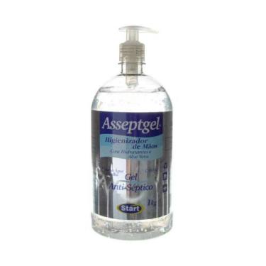 Imagem de Álcool Em Gel Antisséptico Asseptgel Cristal Start 1,0 Kg