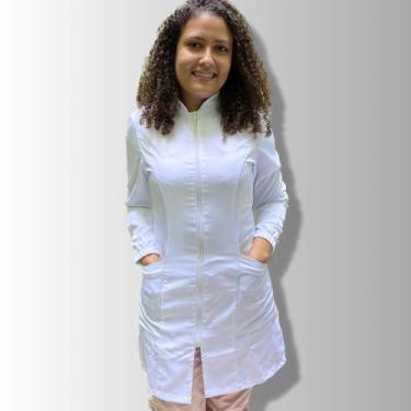 Imagem de Jaleco Maria, MF Uniformes, Jaleco Estudantil, Manga longa  tecido gab