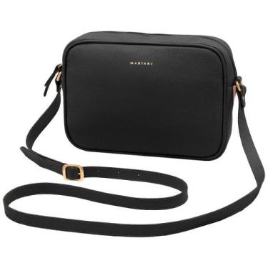 Imagem de Bolsa de Couro Mariart Maxi Jeri, Preto