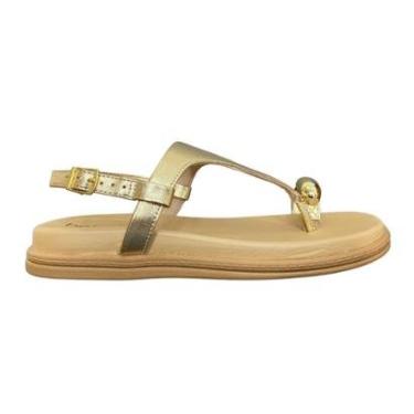 Imagem de Sandália Feminina Beira Rio Rasteira Dedo Ring Toe-Feminino