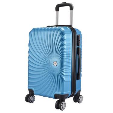 Imagem de Mala de Bordo Viagem Pequena ABS - (55 x 35 x 22cm) C/ 4 Rodinhas 360º