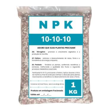 Imagem de Fertilizante Npk 10-10-10, 1kg - Maximizando O Crescimento - fracionad