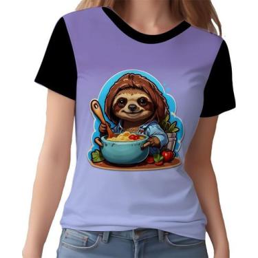 Imagem de Camisa Camiseta Tshirt Chefe Preguiça Cozinheira Cozinha 2 - Enjoy Sho