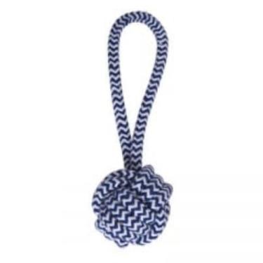 Imagem de Brinquedo Cachorro Pet mordedor  Chalesco Toys Rope Ball Plus, Azul