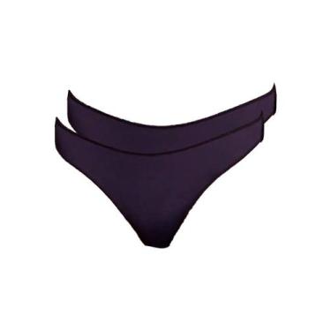 Imagem de Kit com 2 Calcinhas Fio Dental Hope 37840, Preto, G