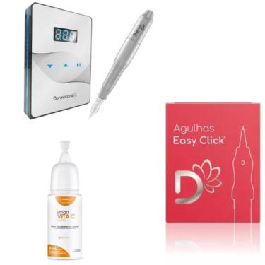 Imagem de Kit Dermografo E Agulha Para Micro +  Vita C Smart - Dermocamp