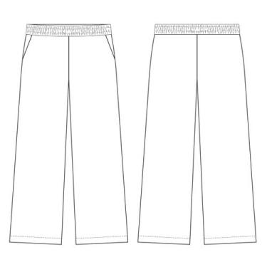 Imagem de Molde calça moletom bolso faca tamanho PP ao EXG by Maísa Rasche - EDI