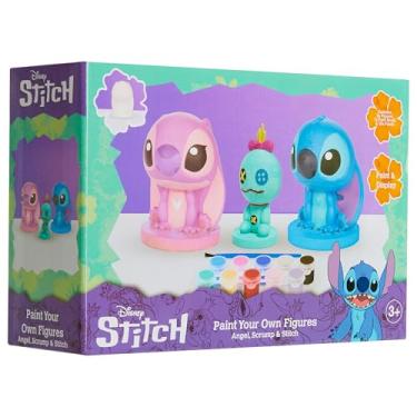 Imagem de Disney Conjunto de figuras de gesso Stitch Paint Your Own para crianças, adolescentes, artesanato, presentes para crianças (multipontos - pacote com 3)