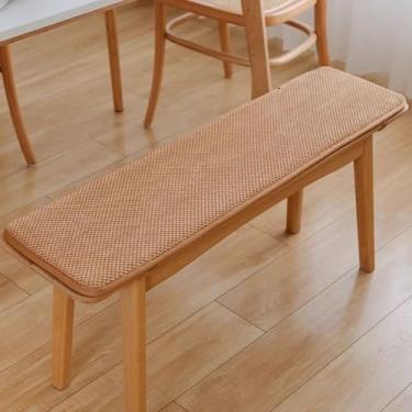 Imagem de NUOKEI Four Seasons Almofada de assento de espuma viscoelástica super macia com laços antiderrapante almofada de cadeira durável cor sólida para uso interno