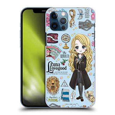 Imagem de Head Case Designs Capa traseira rígida oficialmente licenciada Harry Potter Luna Padrão Relíquias da Morte XXXVII compatível com Apple iPhone 12 / iPhone 12 Pro