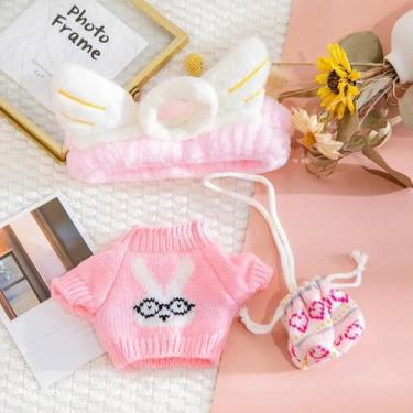 Imagem de Roupa para Paper Duck Lalafanfan | Kit Roupa e Acessório Lalafanfan Pato de Pelúcia Amarelo | Roupa Pato de Pelúcia (Conjunto 5)