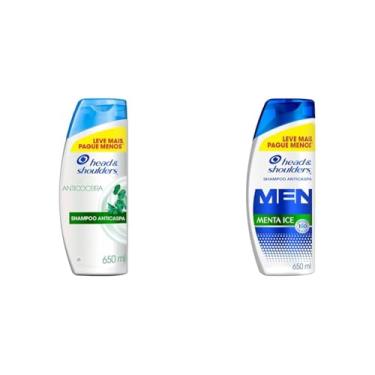 Imagem de Kit Head & Shoulders Shampoo Anticoceira 650ml + Menta Ice 650ml