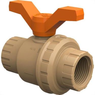 Imagem de Registro Esfera Pvc Com Uniao Roscavel Tigre 3/4''