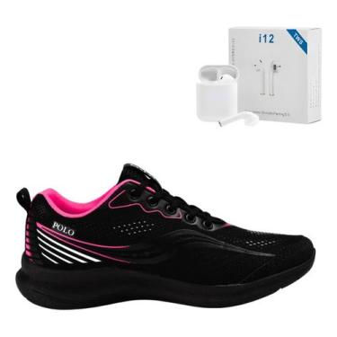 Imagem de Kit Tenis Caminhada Ortopédico Estiloso Confort E Fone S/fio - Kart'me