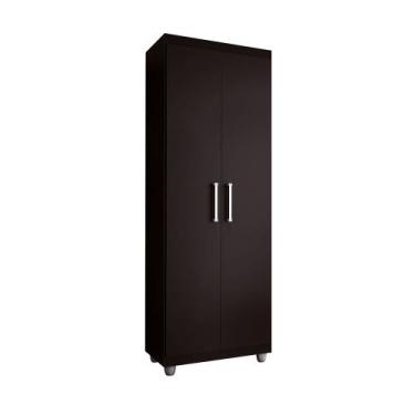 Imagem de Armário Multiuso Roma 2 Portas 4 prateleiras Sapateira Lavanderia Pret