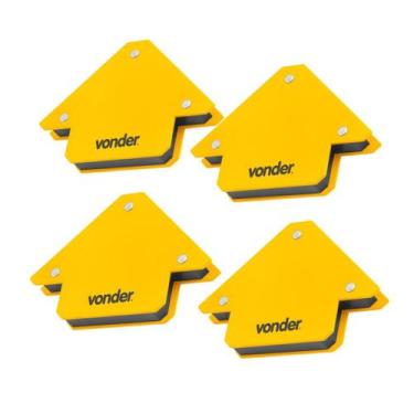 Imagem de Kit 4 Esquadro magnético 10kgf para soldador VONDER