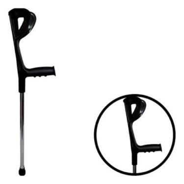 Imagem de Muleta Canadense Fixa Unitário 120kg Supermedy Cor Preto