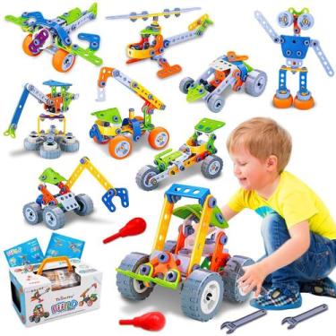 Imagem de Brinquedo de Construção Tsomtto 10 em 1 STEM - 167 Peças para Crianças
