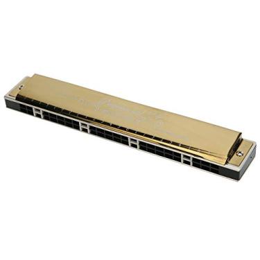 Imagem de Gaita de 24 Poços, Bocal Polifônico Com Placa de Base de Bronze de 1,2 Mm para Iniciantes (G)