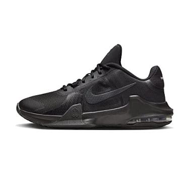 Imagem de Nike Tênis masculino Air Max Impact 4 preto/branco-carmesim brilhante (DM1124 002), Preto/Antracite., 11.5