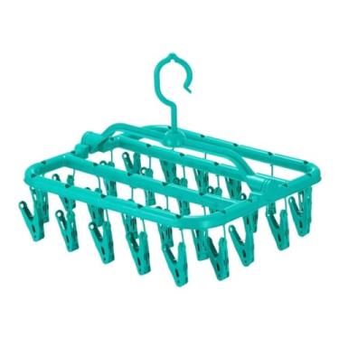 Imagem de Varal De Lingerie 26 Prendedores Para Pendurar Calcinhas, Meias e Cuecas(único,Verde)