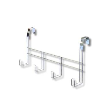 Imagem de Cabide Para Porta Com 4 Pinos Encaixe Em Aço Cromado Stolf