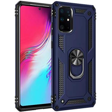 Imagem de Capa de impacto de queda de grau militar para Samsung Galaxy S20 Plus, capa para Galaxy S20+, anel giratório de metal 360, suporte magnético para carro, armadura resistente, capa para celular Galaxy