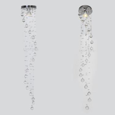 Imagem de Kit 02 Luminárias Modernas De Cristal Para Cabeceira De Cama - LUZ DEC