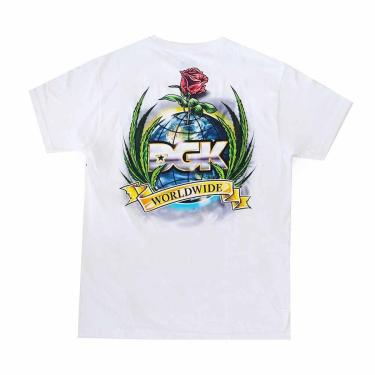 Imagem de Camiseta DGK Global Tee - Branco (Importado)-Masculino