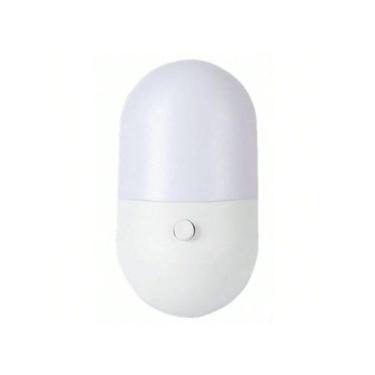 Imagem de Mini Abajur Luminária Com Led De Tomada Com Botões - NoBrand
