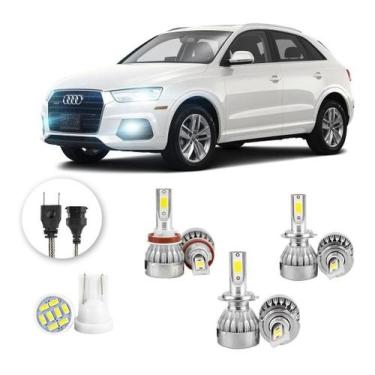 Imagem de Kit Lampadas Led Audi Q3 2015 A 2020 H11 H7 H7 20000lm - V10, Branco