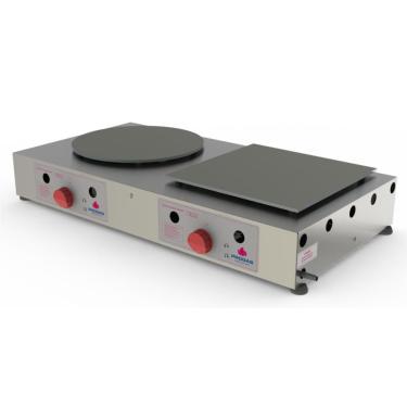 Imagem de Máquina De Crepe Francês E Tapioca A Gás Dupla Progás