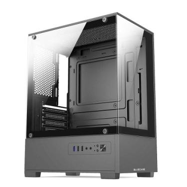 Imagem de Gabinete Gamer Bg-055 Hit Usb 3.0 Lateral De Vidro Cinza - BLUECASE